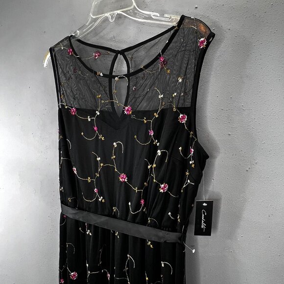 Candalite Floral Mesh Dress Black XL Women Roses Y2K Witchy Whimsygoth Fairy NWT - Picture 3 of 6